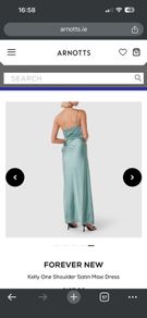 Forever New Kelly One Shoulder Satin Maxi Dress