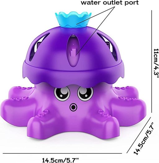 Water Spray Sprinkler for Kids Boys Girls, Garden Spinning Sprinkler Toys, 2 Hose Adapters for Water Fun, 360 Degree Water Spray, Summer Toys (FREE SHIPPING)