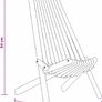 Set of 2 Folding Garden Chairs  Solid Acacia Wood Image 4