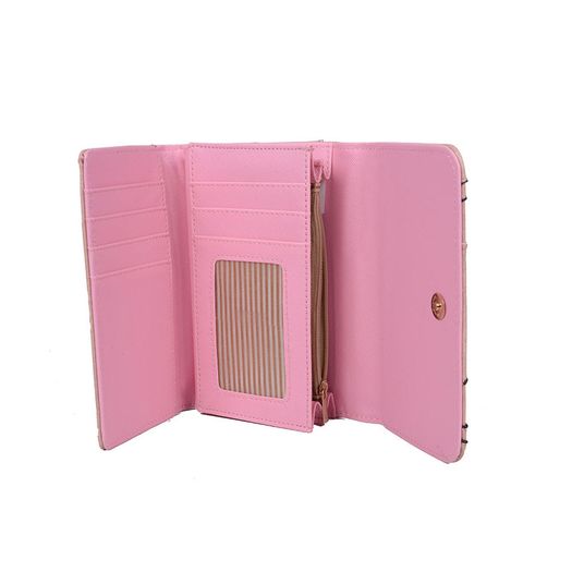 New Stylish Pink - New Style Purse With Metal Bar