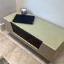 Glass TV Stand (Cream) Image 4
