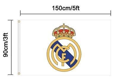 Real Madrid football club flag 5ft x 3ft