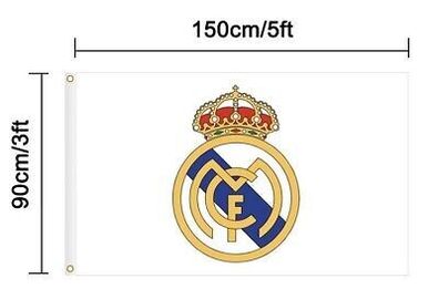 Real Madrid football club flag 5ft x 3ft