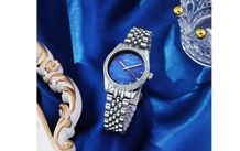 Beautiful Wrist Watch with Sparkly Gems + Free Gift box