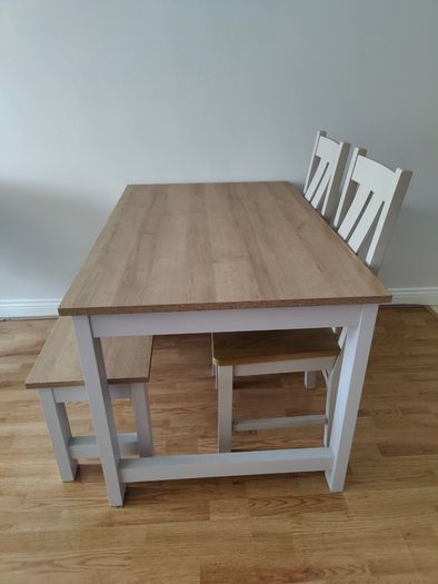 Table, Bench and Chairs