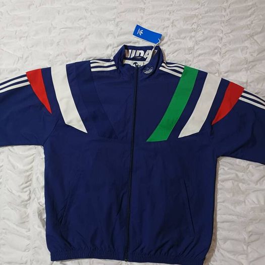 Adidas Originals Mens Balanta 96 Track Top Jacket - Medium - Dark Blue - Trefoil