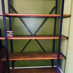industrial style bookcase / shelf unit