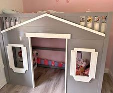 Kids bulk house bed loft