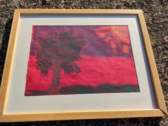 Vintage original Aboriginal pastel