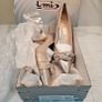 Emis new collection court champagne bow detail medium heel leather shoes UK6.5 EU 40 new & boxed Image 3
