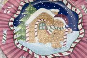 Christmas Gingerbread Man Cake Plate