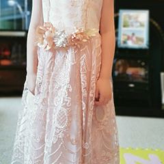 Efran Dream pink lace dress SIZE 7-8yrs