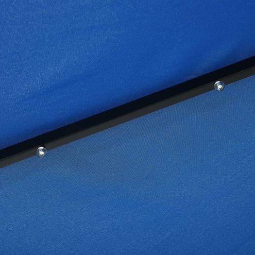 Outdoor Parasol with LED Lights and Steel Pole 300 cm Azure