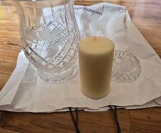 Galway Crystal Claddagh Friendship Hurricane Lamp
