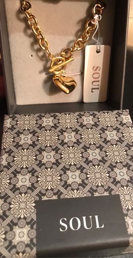 BNWT Gold Coloured Heart Bracelet by Soul