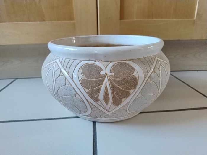 Wide plant pot