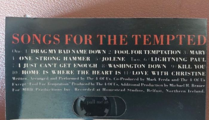 The 4 Of Us - Songs for the Tempted Cassette