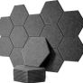 NEW SALE | 12 Pack High Density Hexagon Acoustic Panels,Acoustic Foam Panels 30 x 26 x1 cm Beveled Edge Tiles Image 2