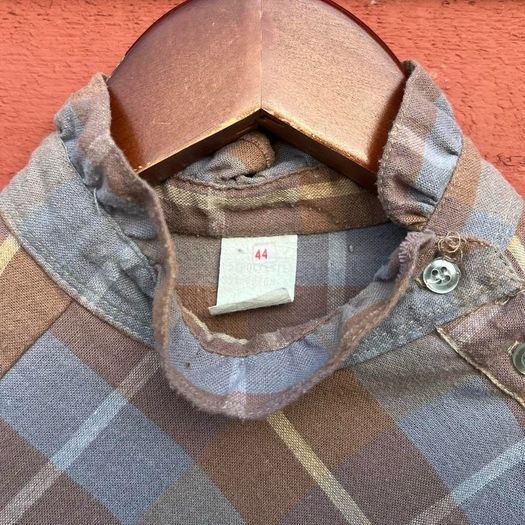 Vintage Plaid Blouse