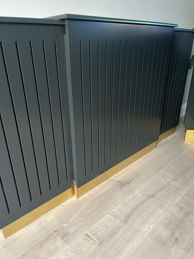 2x Laura James Iliana Extendable Radiator Cover in Charcoal Grey