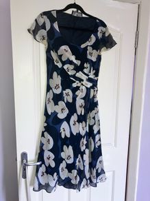 Fenn Wright Manson dress navy and white