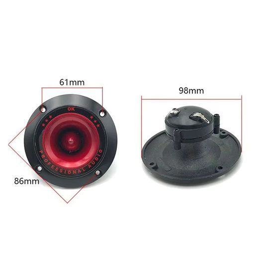 2x Piezoelectric Tweeter 3" Audio Speaker Treble Ceramic Piezo Loudspeaker Replacement PA/DJ Tweeters Home Subwoofer Stage Sound