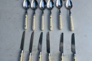 Vintage Rostfrei . 6 knives / forks / spoons
