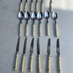 Vintage Rostfrei . 6 knives / forks / spoons