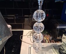 Laura Ashley glass table lamp