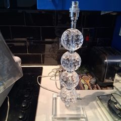 Laura Ashley glass table lamp