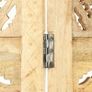 Hand carved 4-Panel Room Divider 160x165 cm Solid Mango Wood Image 4