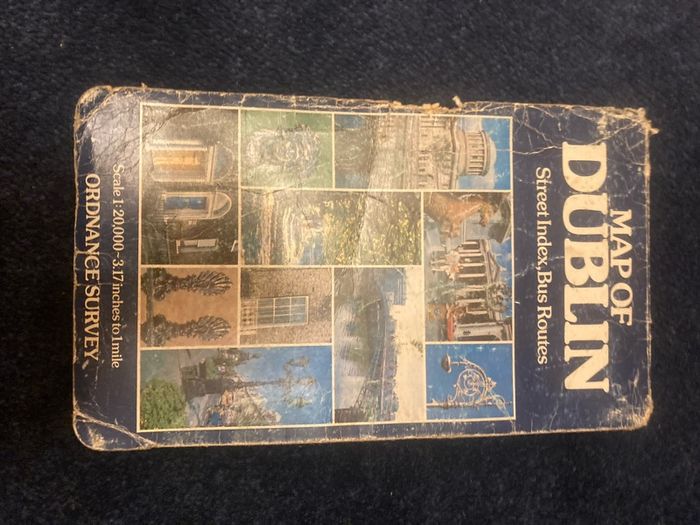 Vintage Ordnance Survey Map of Dublin 1984