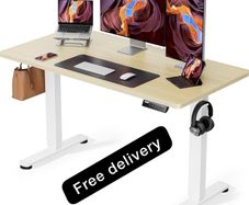 Electric Standing Desk Height Adjustable 120 x 60 cm