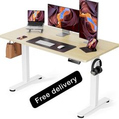 Electric Standing Desk Height Adjustable 120 x 60 cm