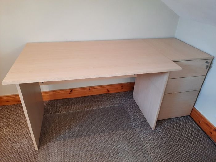 Large desk and Cabinet