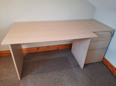 Large desk and Cabinet