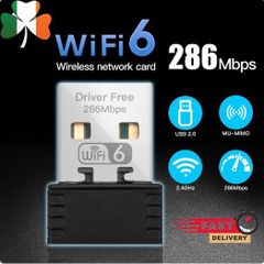 Mini WIFI 6 USB PC Adapter 286Mbps Antenna Wireless Computer Network Card 802.11