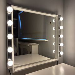 Mirror + Hollywood Lights
