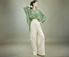 Designer Sample Oversized Tencel Blouse