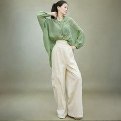 Designer Sample Oversized Tencel Blouse