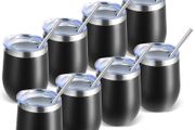 Brand New Stainless Steel Wine Tumblers 12oz Double-Walled Vacuum Insulated
