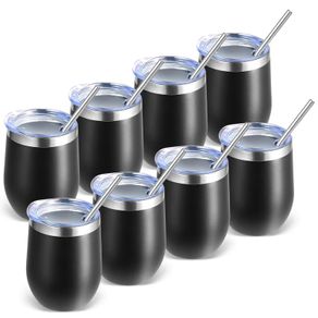 Brand New Stainless Steel Wine Tumblers 12oz Double-Walled Vacuum Insulated