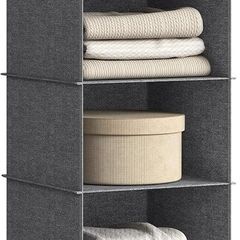 SONGMICS Hanging Wardrobe Storage Organiser Foldable - Brand New