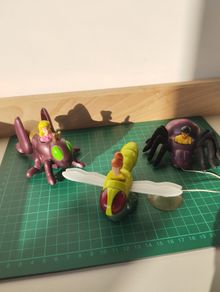 Vintage 1999 Insect Riders Toy Set
