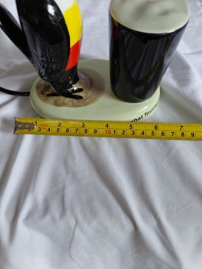 Ceramic Hand Painted Guinness Toucan Lamp