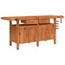 Workbench with Drawers and Vices 192x62x83 cm Image 2