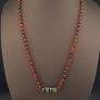 Vintage Carnelian Agate From Mali With Himalayan 1 Eyes Tibetan Agate Dzi Pendant Necklace Image 9