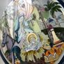 hand painted glass - candle stand Image 4