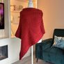 Ladies Irelands Eye Knitted Poncho Image 4