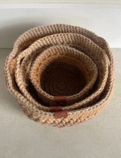 crochet baskets
